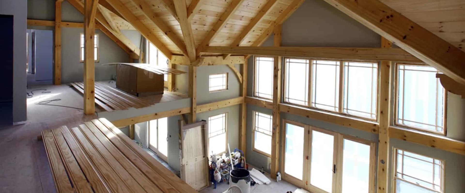 What is timber frame houses?