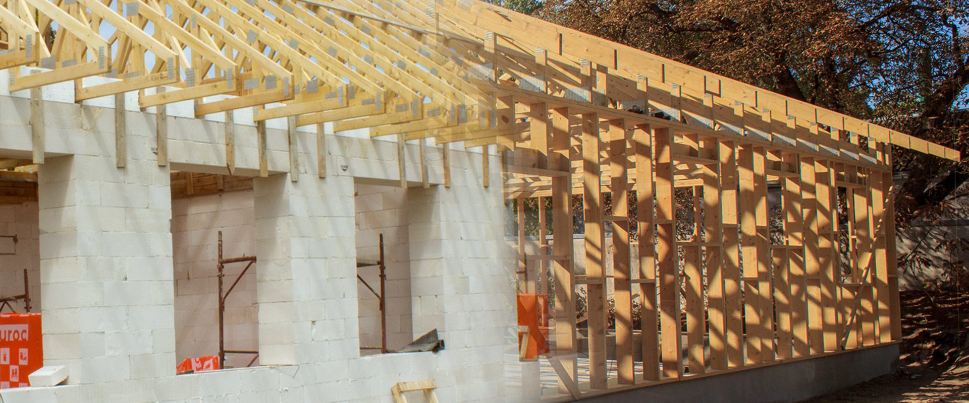 How are timber framed houses constructed?